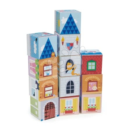 Dřevěné kostky - Dřevěné kostky Život v domě Dream house Blocks Tender Leaf Toys - 1