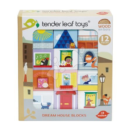 Dřevěné kostky - Dřevěné kostky Život v domě Dream house Blocks Tender Leaf Toys - 2