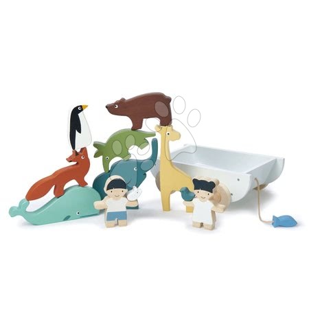 Wooden toys | Page 7 - Wooden little boy and girl with animals The Friend Ship Tender Leaf Toys