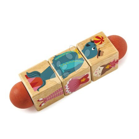 Hračky pre bábätká - Drevený točiaci sa valec Circus Twister Tender Leaf Toys_1