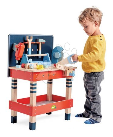Holz-Werkbank für Kinder und Werkzeug - Holz-Werkstatt  Tender Leaf Toys - 4