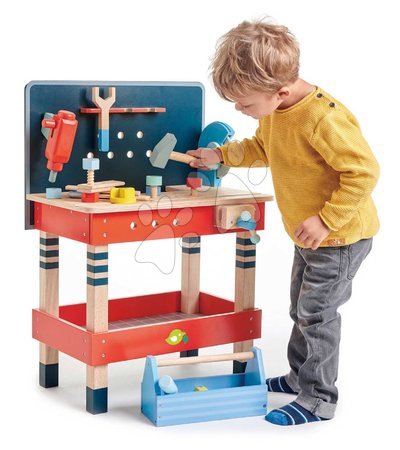 Holz-Werkbank für Kinder und Werkzeug - Holz-Werkstatt  Tender Leaf Toys - 5