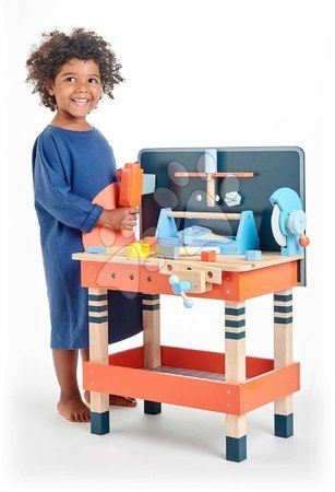 Holz-Werkbank für Kinder und Werkzeug - Holz-Werkstatt  Tender Leaf Toys - 6