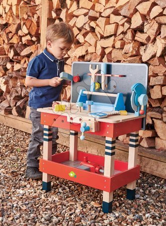 Holz-Werkbank für Kinder und Werkzeug - Holz-Werkstatt  Tender Leaf Toys - 8
