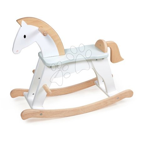 Rozvoj zmyslov a motoriky  - Drevený hojdací koník Lucky Rocking Horse Tender Leaf Toys