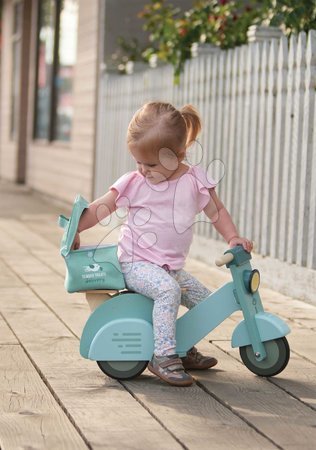 Rutschfahrzeuge aus Holz - Holzlaufrad Delivery Scooter – Essenslieferung von Tender Leaf Toys - 9