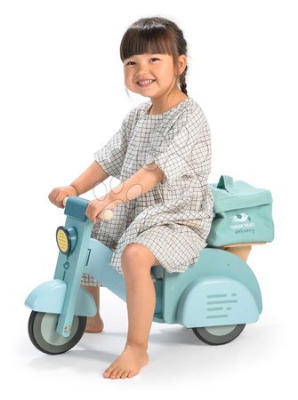 Rutschfahrzeuge aus Holz - Holzlaufrad Delivery Scooter – Essenslieferung von Tender Leaf Toys - 5