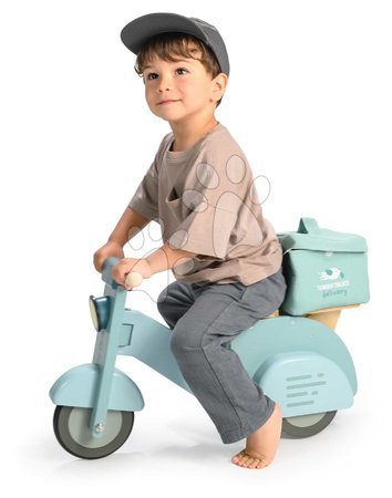 Rutschfahrzeuge aus Holz - Holzlaufrad Delivery Scooter – Essenslieferung von Tender Leaf Toys - 6