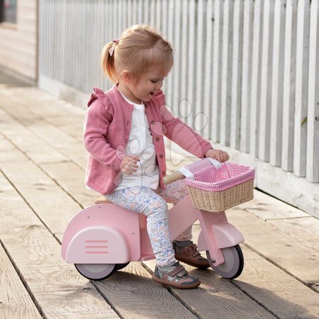 Rutschfahrzeuge aus Holz - Holz-Laufrad mit Korb Scooter with Basket Tender Leaf Toys - 6
