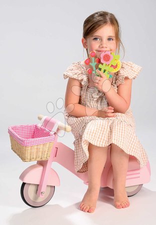 Rutschfahrzeuge aus Holz - Holz-Laufrad mit Korb Scooter with Basket Tender Leaf Toys - 4
