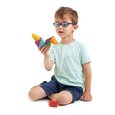 Fa építőjátékok Tender Leaf - Fa mágneses építőjáték Designer Magblocs Tender Leaf Toys - 1