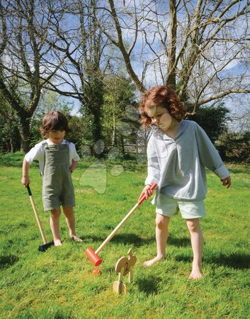 Holzspiele - Holz-Krocketset Woodland Indoor Croquet Set Tender Leaf Toys - 25