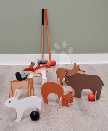 Holzspiele - Holz-Krocketset Woodland Indoor Croquet Set Tender Leaf Toys - 8