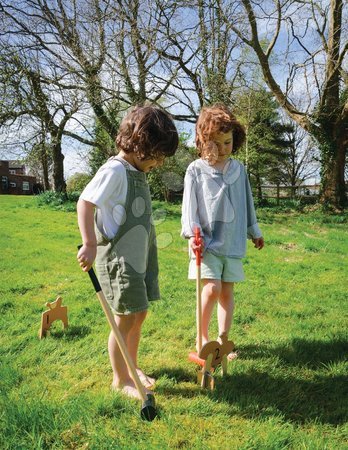 Holzspiele - Holz-Krocketset Woodland Indoor Croquet Set Tender Leaf Toys - 26