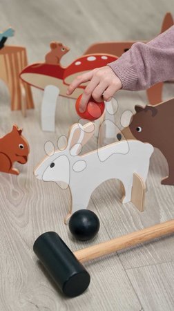 Holzspiele - Holz-Krocketset Woodland Indoor Croquet Set Tender Leaf Toys - 9