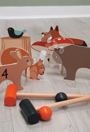 Holzspiele - Holz-Krocketset Woodland Indoor Croquet Set Tender Leaf Toys - 10