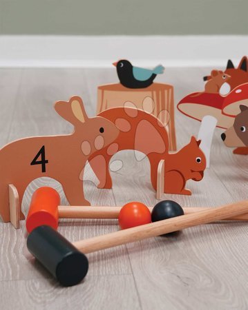 Holzspiele - Holz-Krocketset Woodland Indoor Croquet Set Tender Leaf Toys - 14