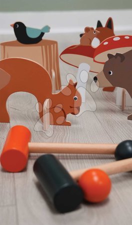 Holzspiele - Holz-Krocketset Woodland Indoor Croquet Set Tender Leaf Toys - 15