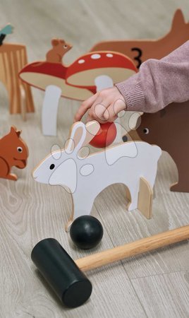Holzspiele - Holz-Krocketset Woodland Indoor Croquet Set Tender Leaf Toys - 16