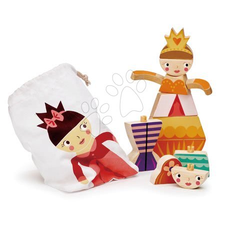 Dřevěné didaktické hračky - Princezny a víly skládačka Princesses and Mermaids Tender Leaf Toys