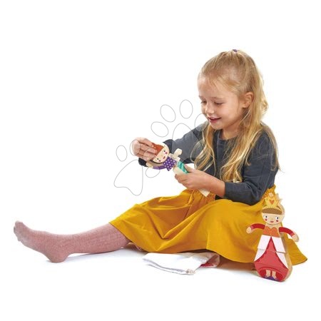 Drewniane zabawki edukacyjne - Księżniczki i Wiedźmy Składanka Tender Leaf Toys - 3