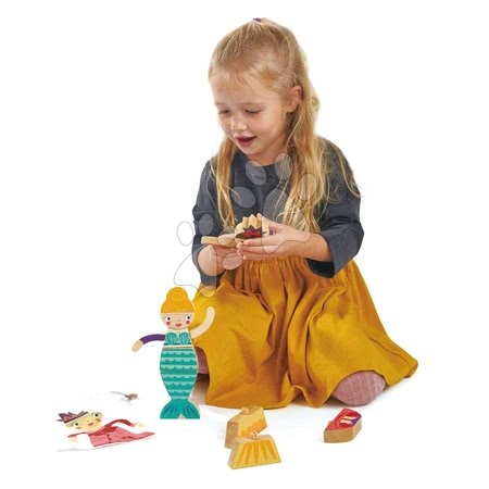 Drewniane zabawki edukacyjne - Księżniczki i Wiedźmy Składanka Tender Leaf Toys - 4