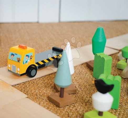 Holzautos - Holz-Stapelautos Stacking Cars Tender Leaf Toys - 14