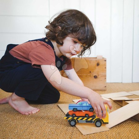 Holzautos - Holz-Stapelautos Stacking Cars Tender Leaf Toys - 15