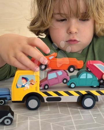 Holzautos - Holz-Stapelautos Stacking Cars Tender Leaf Toys - 18