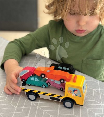 Holzautos - Holz-Stapelautos Stacking Cars Tender Leaf Toys - 19