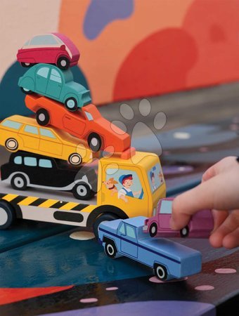 Holzautos - Holz-Stapelautos Stacking Cars Tender Leaf Toys - 9