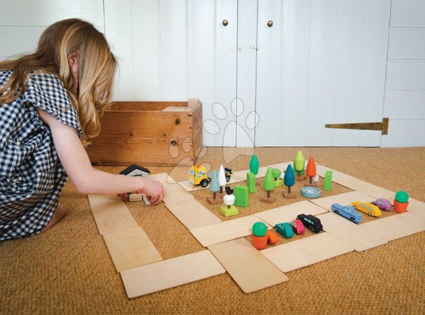Holzautos - Holz-Stapelautos Stacking Cars Tender Leaf Toys - 20