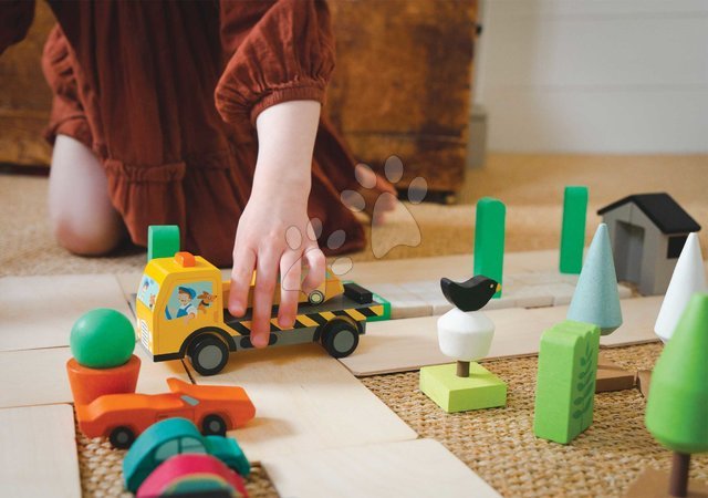 Holzautos - Holz-Stapelautos Stacking Cars Tender Leaf Toys - 22