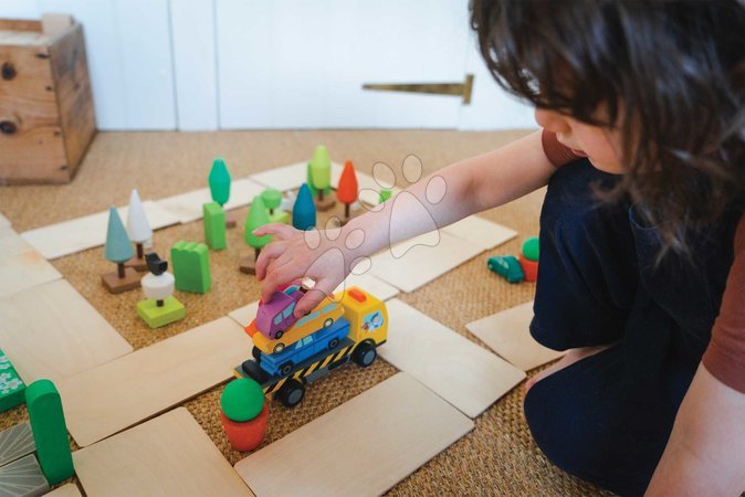 Holzautos - Holz-Stapelautos Stacking Cars Tender Leaf Toys - 23