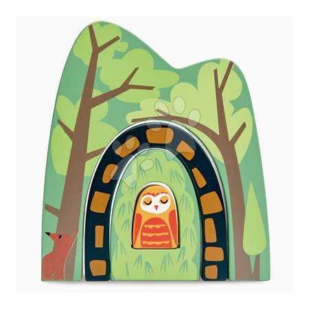 Jucării pentru dezvoltarea abilitătii copiiilor - Tunel de munte din lemn Forest Tunnels Tender Leaf Toys_1