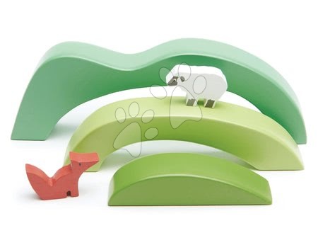 Drvene igračke - Drvena brda i doline Green Hills View Tender Leaf Toys