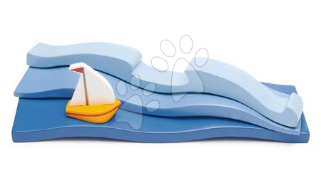 Leseni vlaki Tender Leaf Toys - Leseno morje Blue Water Tender Leaf Toys