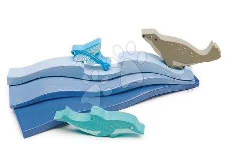 Drvene didaktičke igračke - Drveno more Blue Water Tender Leaf Toys - 3