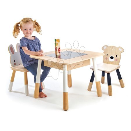 Kinderholzmöbel - Kindermöbel aus Holz Forest table and Chairs Tender Leaf Toys_1