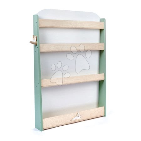 Dřevěné hračky - Dřevěná knihovna pro děti Forest Bookcase Tender Leaf Toys