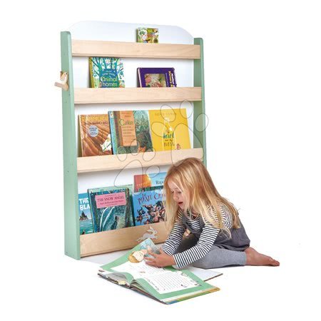 Dřevěné hračky - Dřevěná knihovna pro děti Forest Bookcase Tender Leaf Toys_1