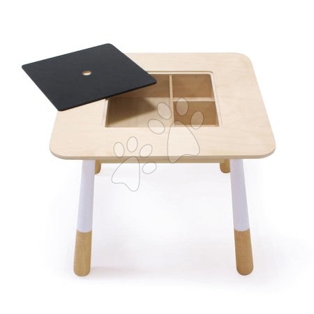 Dětský dřevěný nábytek - Dřevěný stůl pro děti Forest Table Tender Leaf Toys s úložným prostorem