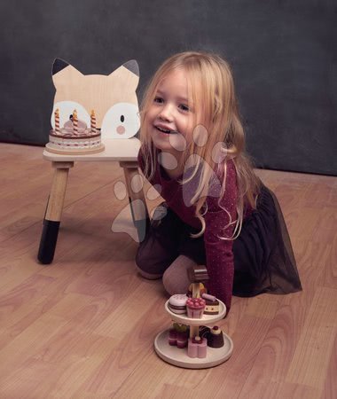 Dětský dřevěný nábytek - Dřevěná židle liška Forest Fox Chair Tender Leaf Toys pro děti od 3 let_1