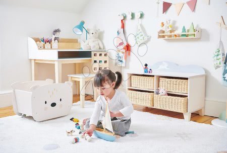 Dječji drveni namještaj - Drveni ormarić sa zečićem Bunny Storage Unit Tender Leaf Toys - 10