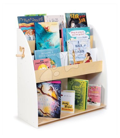 Drewniane meble dziecięce - Drewniana biblioteczka z wieszakiem Forest Book Case Tender Leaf Toys - 8