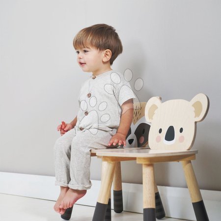 Dětský dřevěný nábytek - Dřevěná židle medvídek Forest Koala Chair Tender Leaf Toys_1
