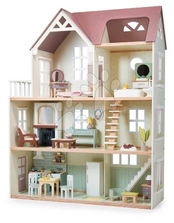 Ab 3 bis 6 Jahren - Puppenhaus aus Holz Mulberry Mansion von Tender Leaf Toys_1