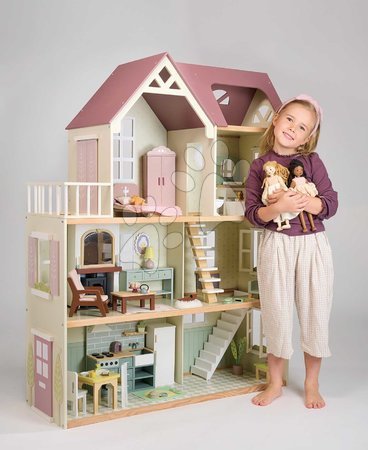 Holzpuppenhäuser - Puppenhaus aus Holz Mulberry Mansion von Tender Leaf Toys - 10