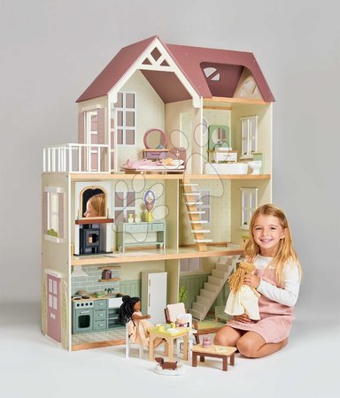Holzpuppenhäuser - Puppenhaus aus Holz Mulberry Mansion von Tender Leaf Toys - 12