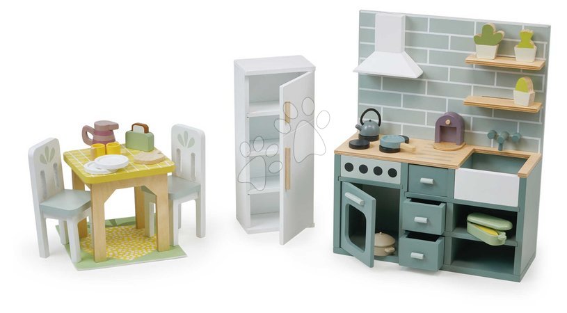 Holzpuppenhäuser - Puppenhaus aus Holz Mulberry Mansion von Tender Leaf Toys - 3